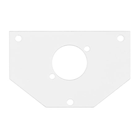 Hubbell Wiring Device-Kellems Recessed 10" Series, Sub Plate, 1/2 Perimeter, (1) XLR Opening S1R10PSPO